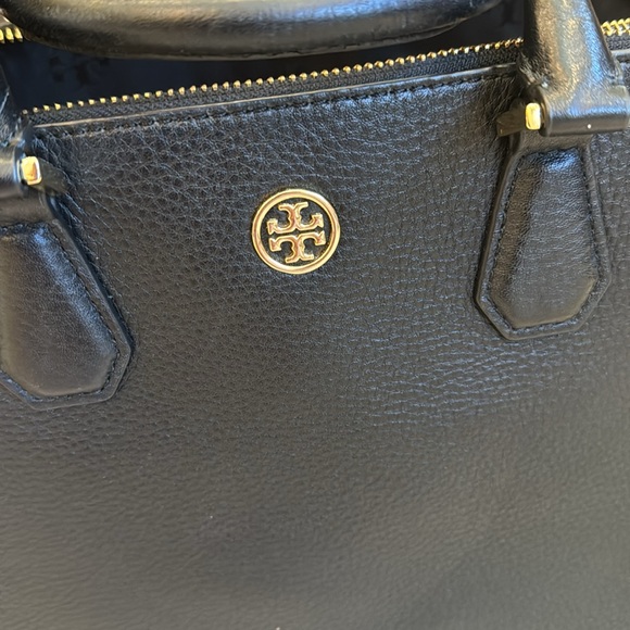 Tory Burch Double Zip Black black Pebbled Leather Bag - Picture 3 of 9